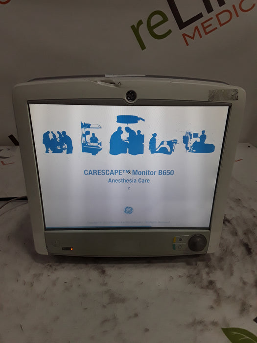 GE Healthcare Carescape B650 Anesthesia Care Patient Monitor