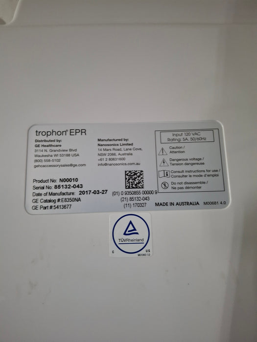 NanoSonics Trophon EPR High Level Disinfection