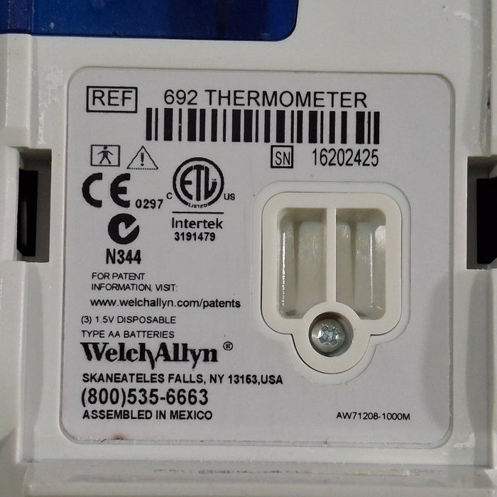 Welch Allyn SureTemp Plus 692 Thermometer