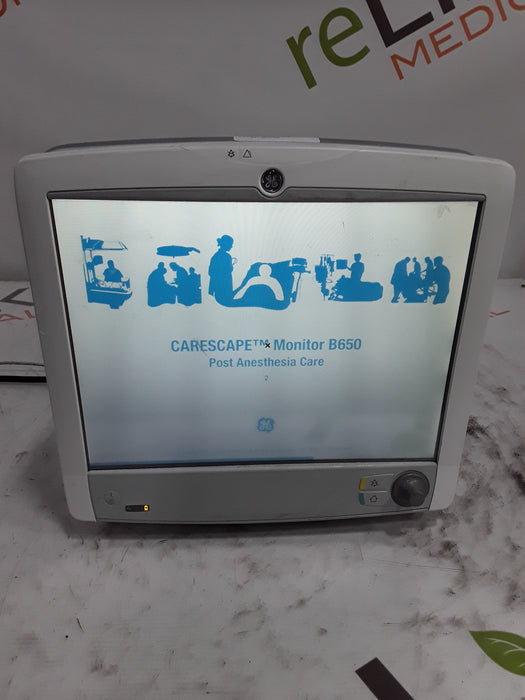 GE Healthcare Carescape B650 Post Anesthesia Care Patient Monitor
