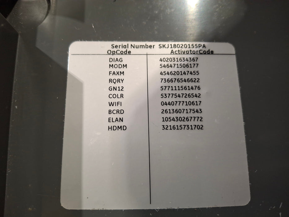GE Healthcare MAC 5500 HD ECG without CAM Module