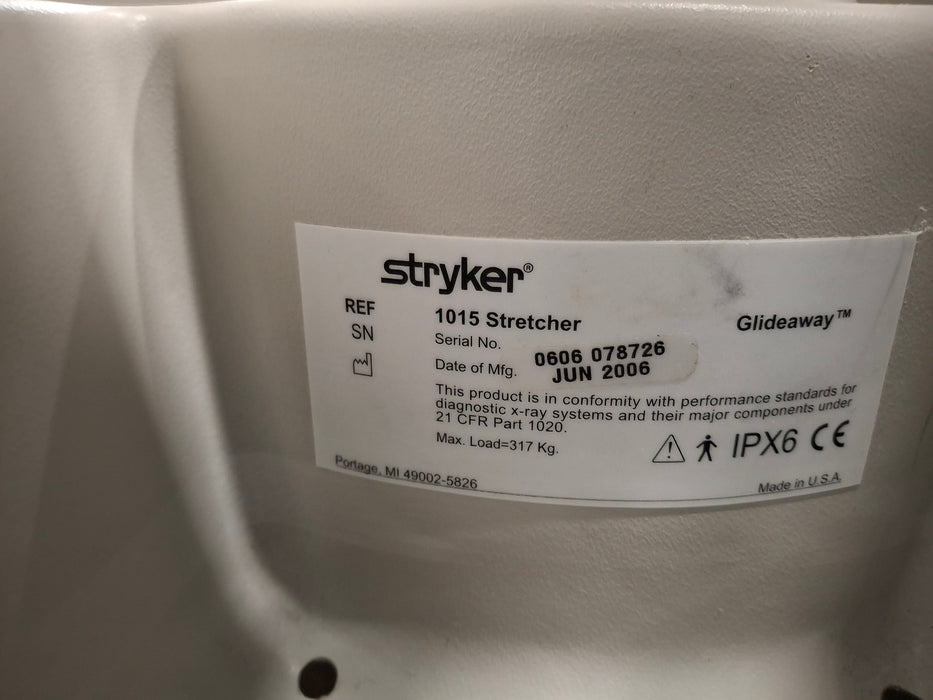 Stryker 1015 Big Wheel Glideaway Stretcher