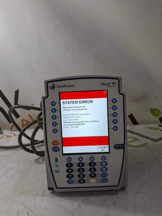 CareFusion Alaris 8015 Large Screen POC Infusion Pump