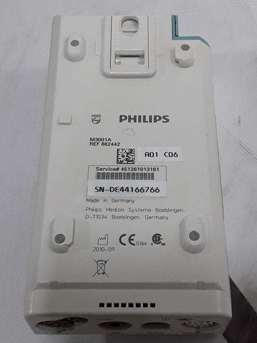 Philips M3001A-A01C06 Fast SpO2, NIBP, ECG, Temp, IBP MMS Module