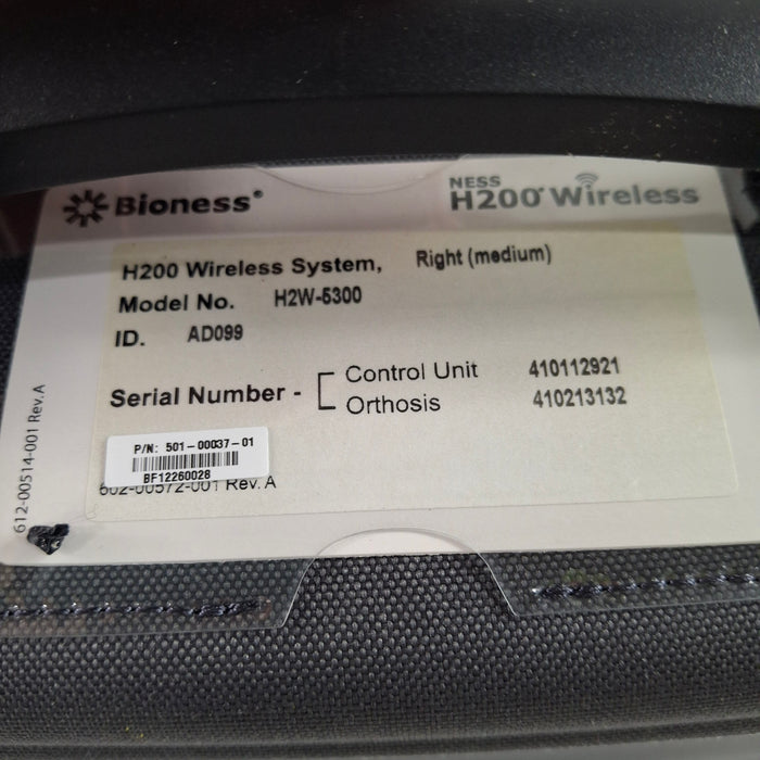 Bioness Inc H200 Right (Medium) Wireless System Kit