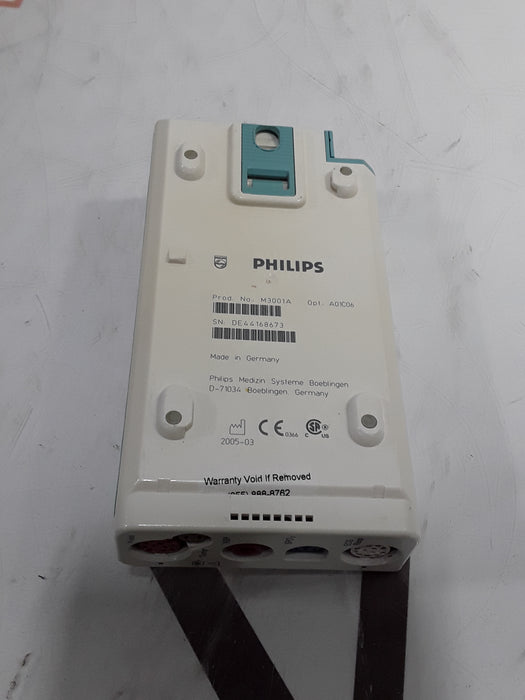 Philips M3001A-A01C06 Fast SpO2, NIBP, ECG, Temp, IBP MMS Module