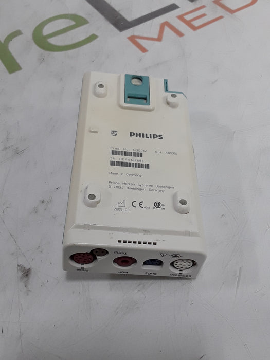 Philips M3001A-A01C06 Fast SpO2, NIBP, ECG, Temp, IBP MMS Module