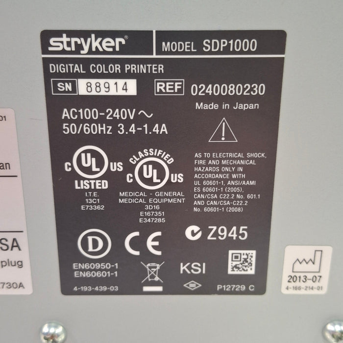 Stryker SDP1000 Digital Color Printer