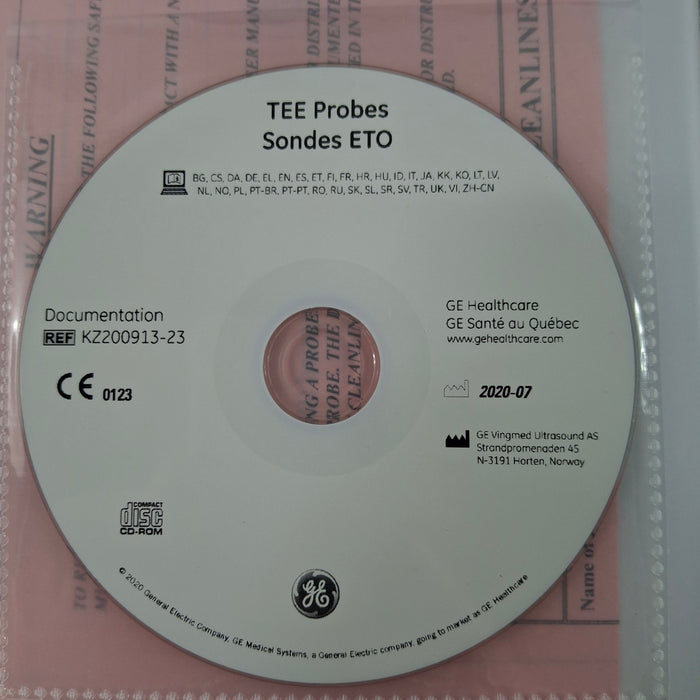 GE Healthcare 6VT-D Cardiac Transesophageal Probe