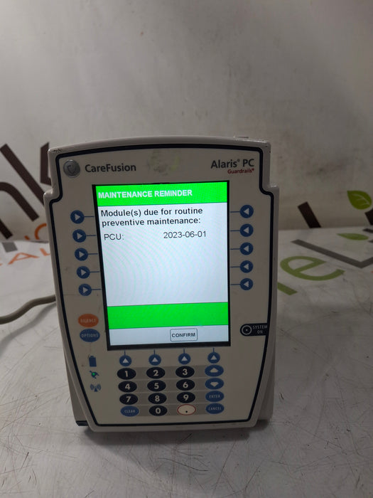CareFusion Alaris 8015 Large Screen POC Infusion Pump