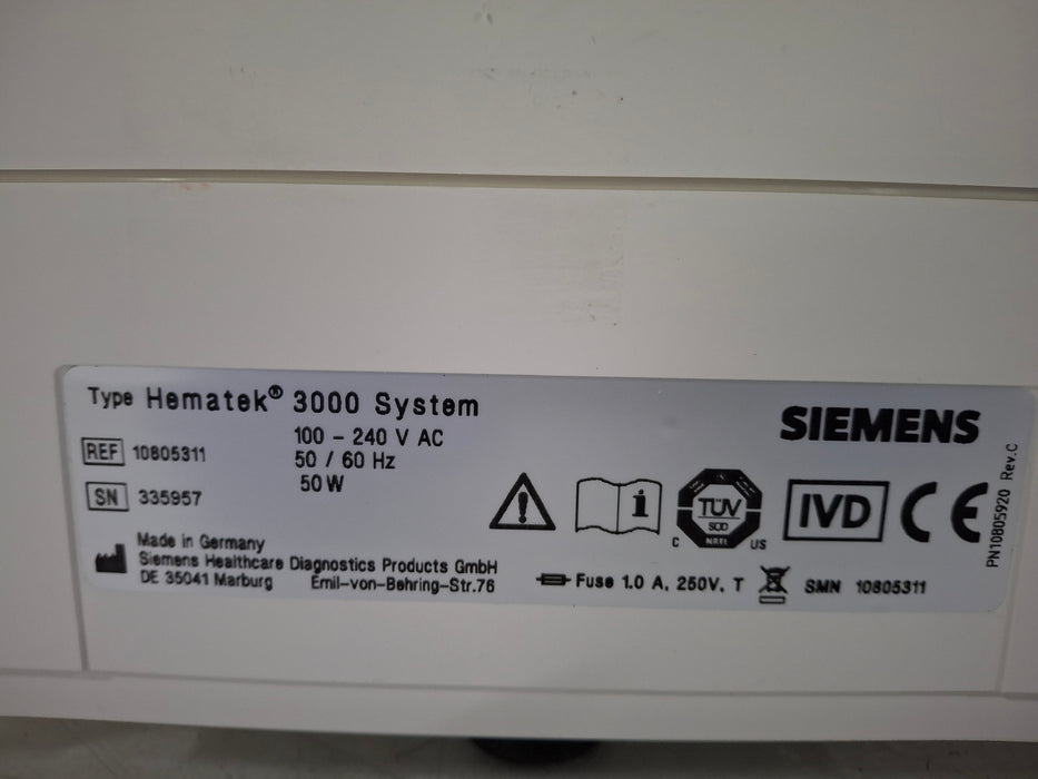 Siemens Hematek 3000 Slide Stainer