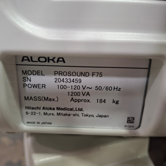 Aloka Prosound F75 Ultrasound