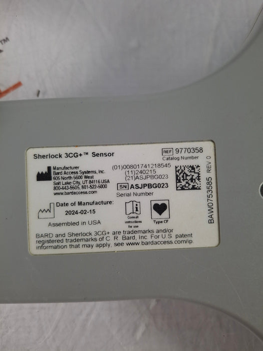 Bard Medical Sherlock 3CG+ TCS Sensor