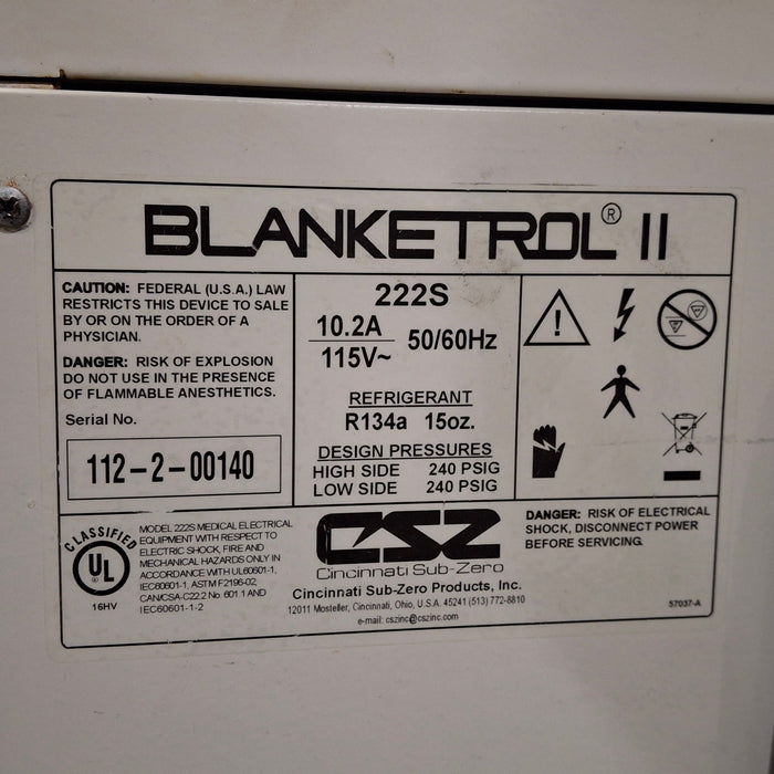 Cincinnati Sub-Zero CSZ Blanketrol II Hyper/Hyporthermia Unit