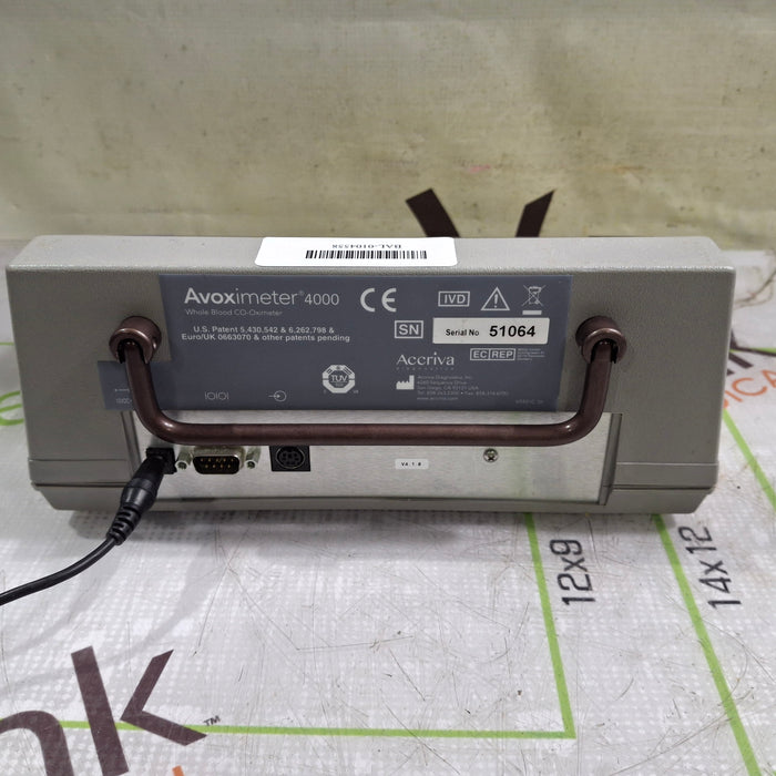 A-Vox Systems, Inc. Avoximeter 4000 Rapid, Accurate CO-Oximetry Assessment