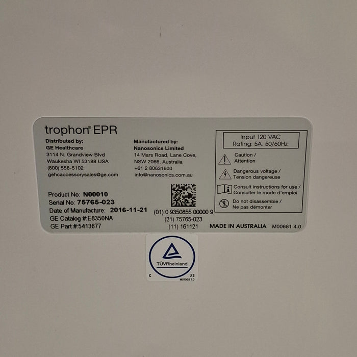 NanoSonics Trophon EPR High Level Disinfection