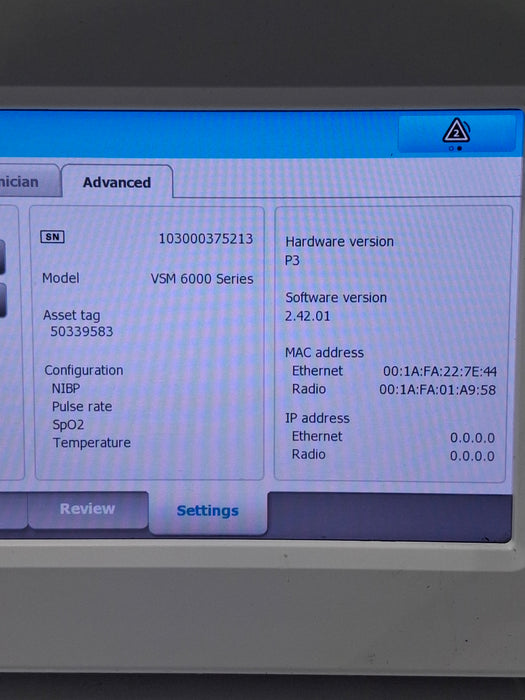 Welch Allyn Connex 6500 65NTXX - Nellcor SpO2, SureTemp Vital Signs Monitor