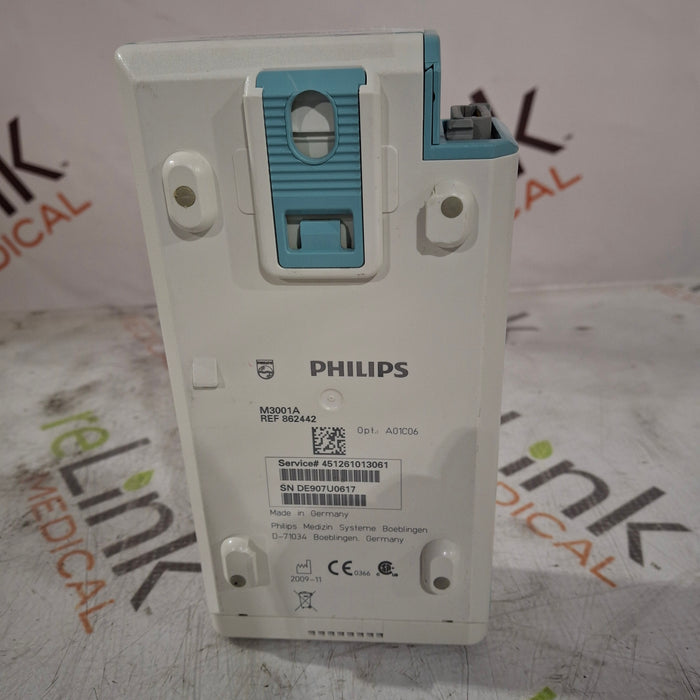 Philips M3001A-A01C06 Fast SpO2, NIBP, ECG, Temp, IBP MMS Module