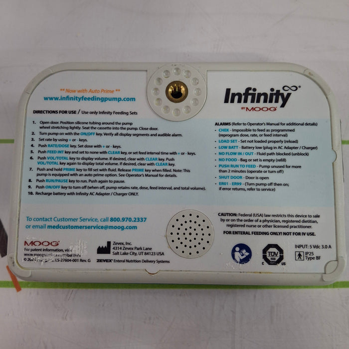 Moog Medical Infinity Enteral Feeding Pump