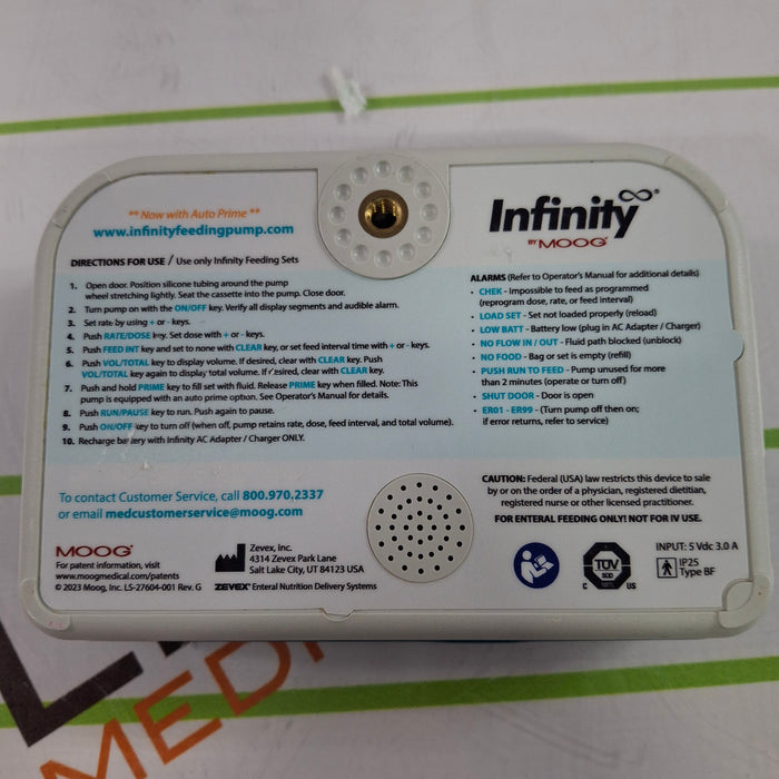 Moog Medical Infinity Enteral Feeding Pump