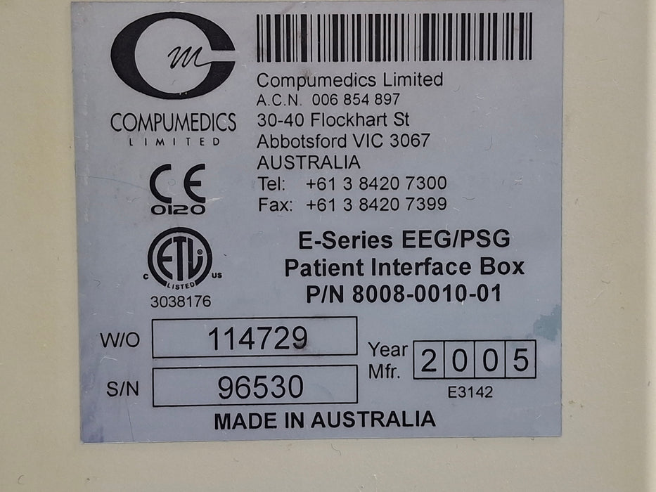 Compumedics 8008-0010-01 EEG/PSG Patient Interface/Amplifier