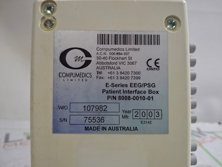 Compumedics 8008-0010-01 EEG/PSG Patient Interface/Amplifier