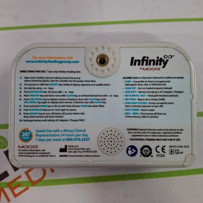 Moog Medical Enteralite Infinity Enteral Feeding Pump