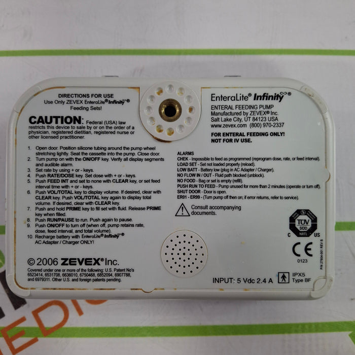 Moog Medical Enteralite Infinity Enteral Feeding Pump
