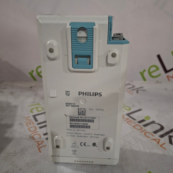 Philips M3001A-A01C06 Fast SpO2, NIBP, ECG, Temp, IBP MMS Module