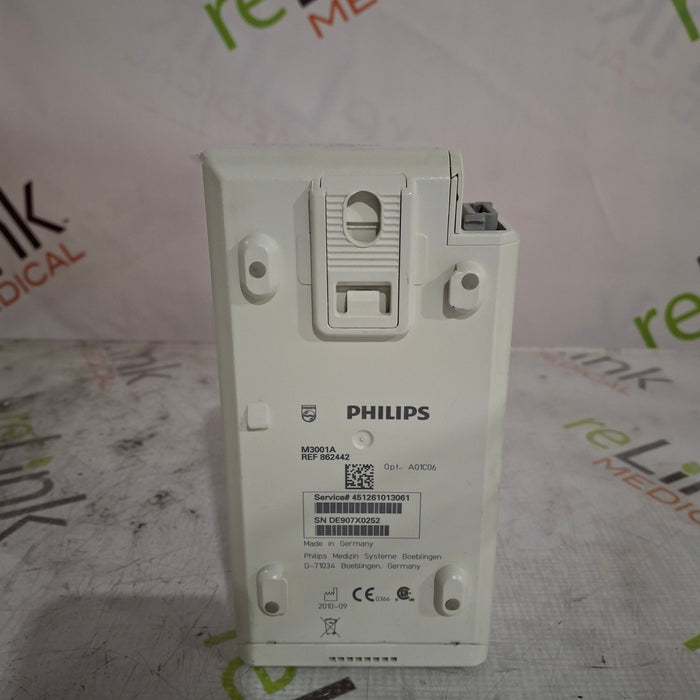 Philips M3001A-A01C06 Fast SpO2, NIBP, ECG, Temp, IBP MMS Module