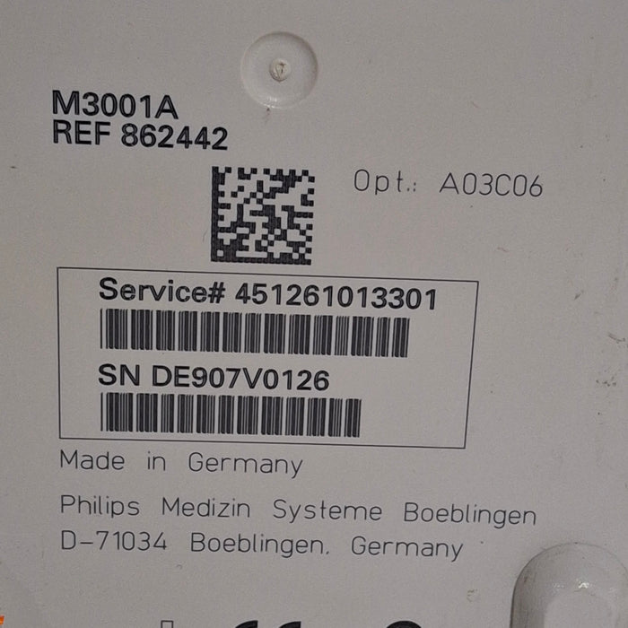 Philips M3001A-A03C06 Masimo SpO2, NIBP, ECG, Temp, IBP MMS Module