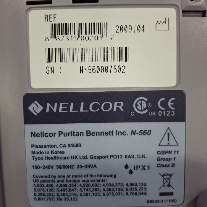 Nellcor N-560 Pulse Oximeter