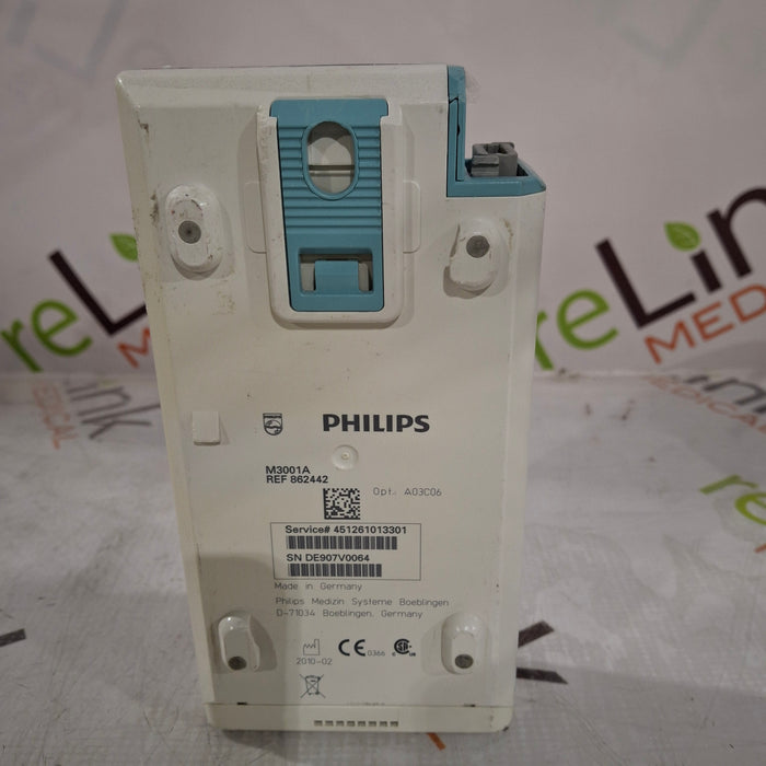 Philips M3001A-A03C06 Masimo SpO2, NIBP, ECG, Temp, IBP MMS Module
