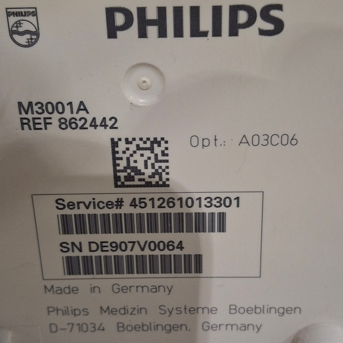 Philips M3001A-A03C06 Masimo SpO2, NIBP, ECG, Temp, IBP MMS Module
