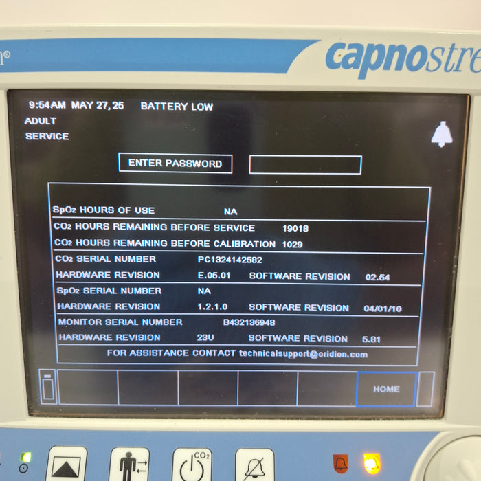 Oridion Capnostream 20 Capnography Monitor
