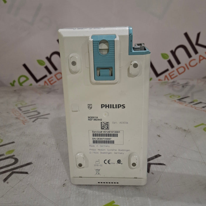 Philips M3001A-A03C06 Masimo SpO2, NIBP, ECG, Temp, IBP MMS Module