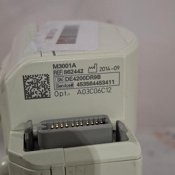 Philips M3001A-A03C06C12 Masimo SpO2, NIBP, 12 lead ECG, Temp, IBP MMS Module