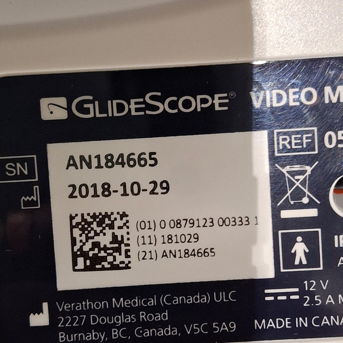 Verathon Medical, Inc Glidescope Video Laryngoscope