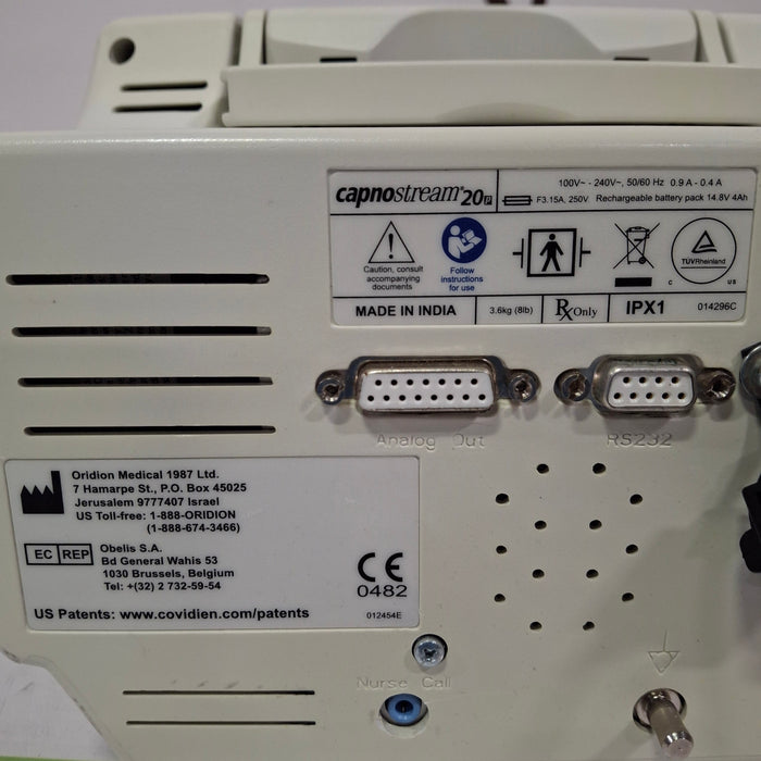 Oridion Capnostream 20P Capnography Monitor