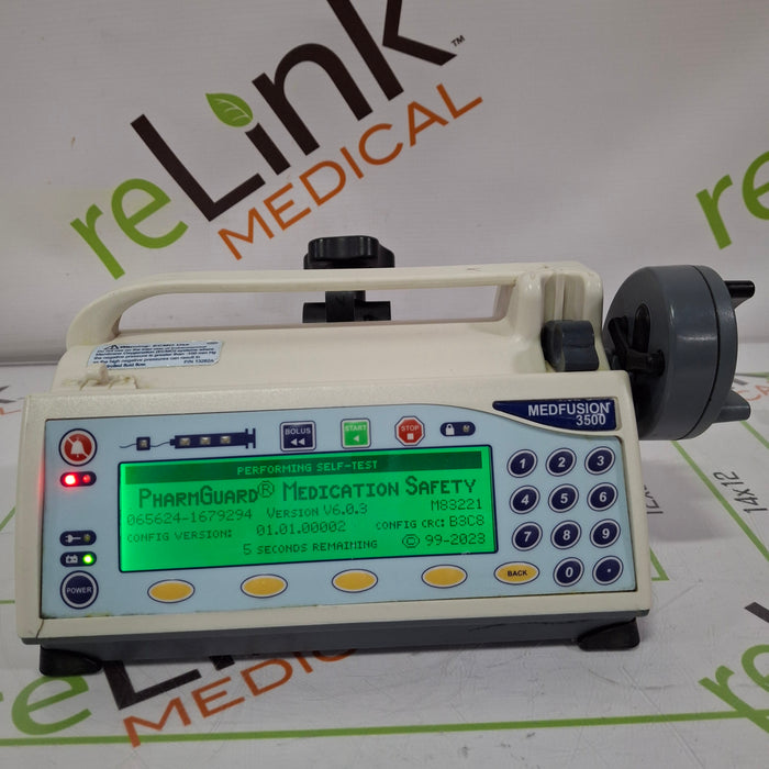 Smiths Medical Medfusion 3500 Syringe Infusion Pump