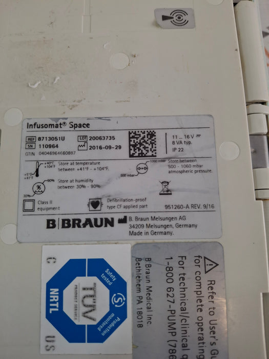 B. Braun Infusomat Space Infusion Pump