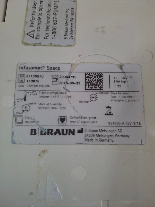 B. Braun Infusomat Space Infusion Pump