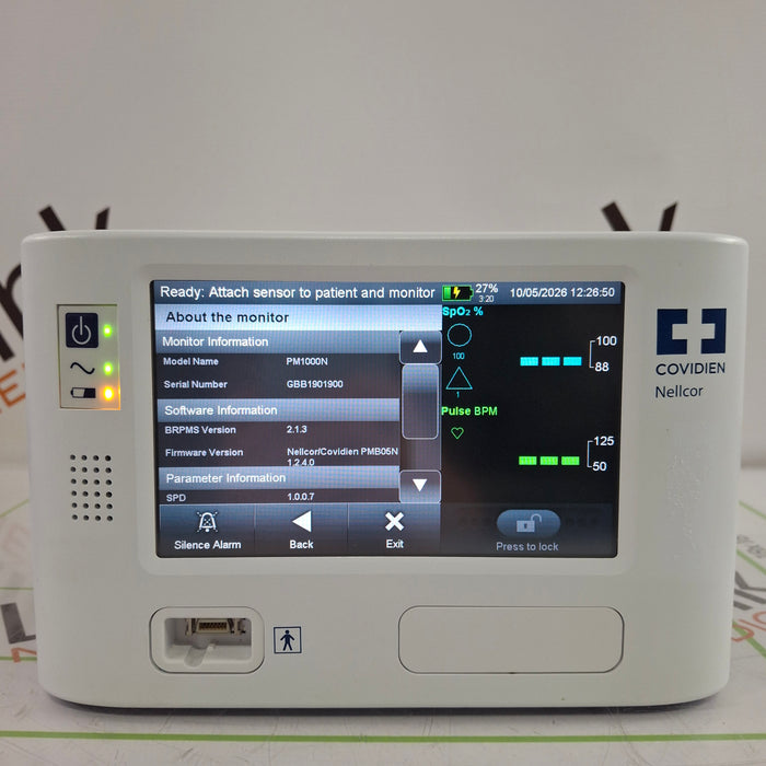 Covidien PM1000N Nellcor Bedside SPO2 Monitor