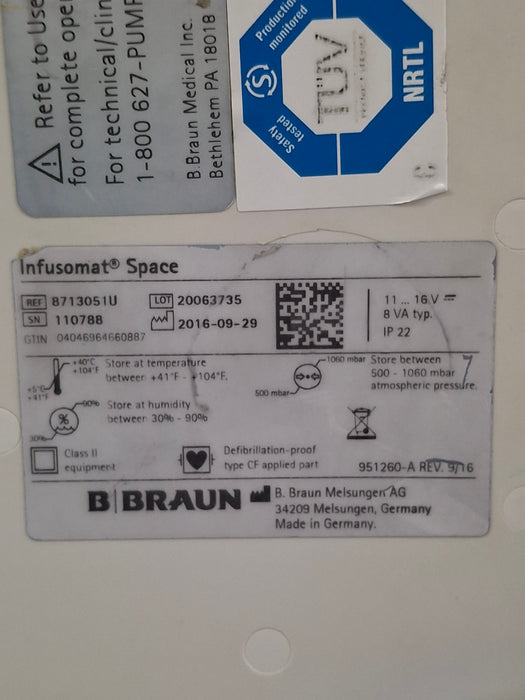 B. Braun Infusomat Space Infusion Pump