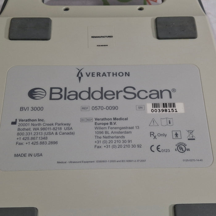 Verathon Medical, Inc BladderScan BVI 3000 Bladder Scanner