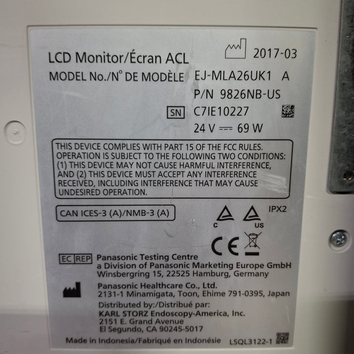 Karl Storz EJ-MLA26UK1 26" LED Surgical Display