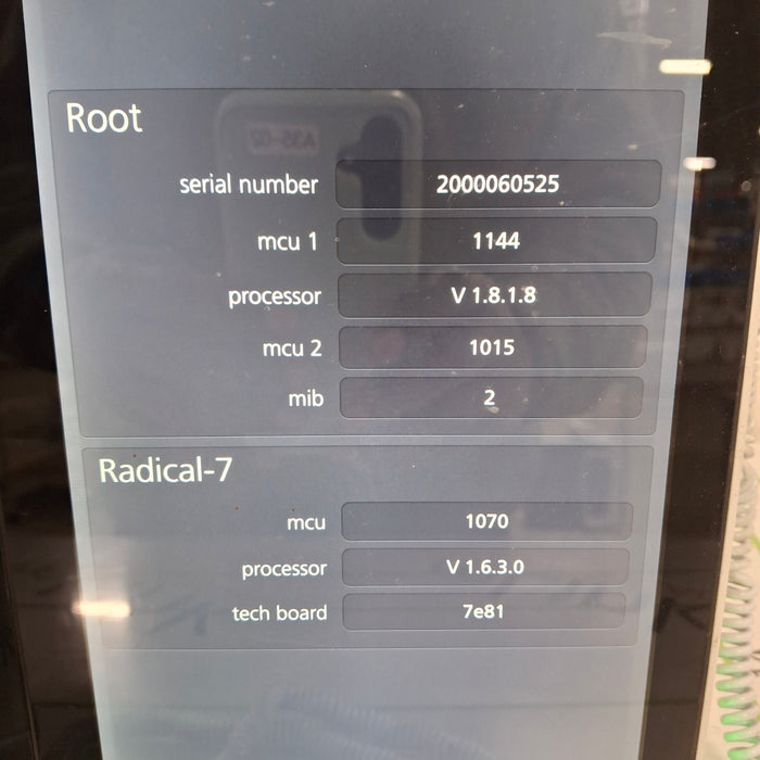 Masimo Root Monitor w/ Radical 7