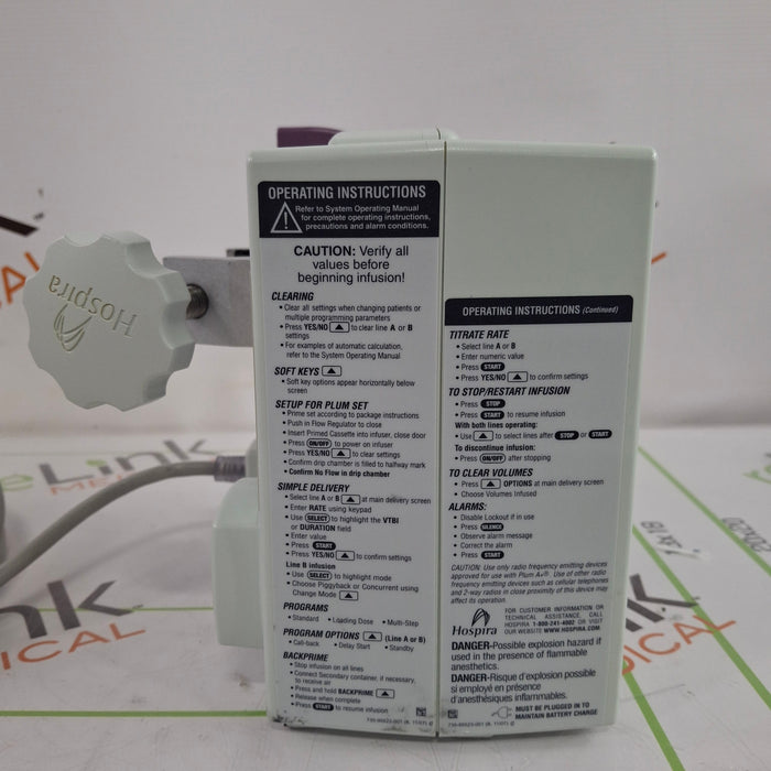 Hospira Plum A+ Infusion Pump
