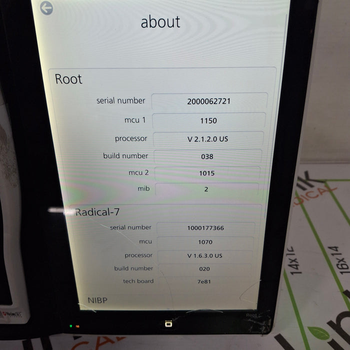 Masimo Root Monitor w/ Radical 7