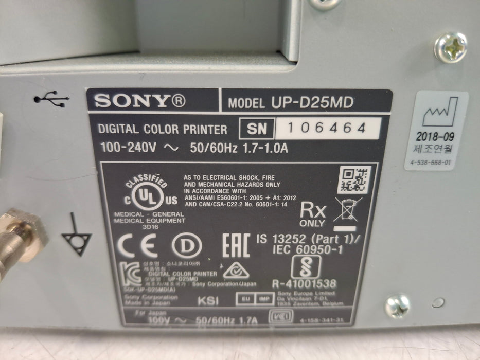 Sony UP-D25MD Digital Color Printer